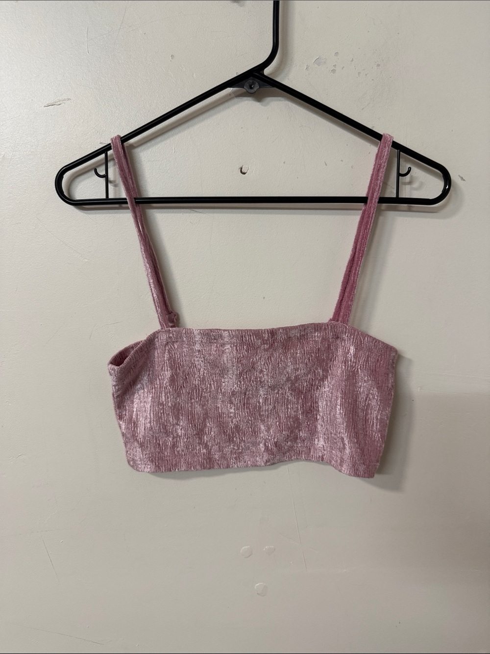 Urban Outfitters Mauve Velvet Crop Tank